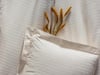 Cotton Box Çift Kişilik Saten Nevresim Takımı Elegante Stripe Ekru