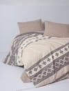 Cotton Box Flanel Nevresim Takımı Çift Kişilik Anita Karamel