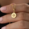 Gümüş Gold Minimal Yıldız Kadın Kolye