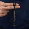 Gümüş Püsküllü 7,5 x 11 mm Rus Oltusu Tesbih