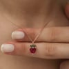 ​Gümüş Rose Çilek Figür Meyve Kolye