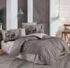 Hobby Çift Kişilik Poplin Nevresim Tully Kahve