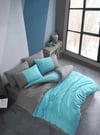 Hobby Kingsize Poplin Nevresim Diamond Turkuaz