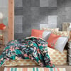 Hobby Kingsize Poplin Nevresim Monstera Oranj