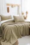 Şaheser Home Collection Yatak Örtüsü Çift Kişilik Janna Haki
