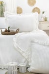 Şaheser Home Collection Yatak Örtüsü Çift Kişilik Marta Krem