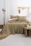 Şaheser Home Collection Yatak Örtüsü Çift Kişilik Janna Haki