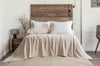 Şaheser Home Collection Yatak Örtüsü Seti Çift Kişilik Derek Bej