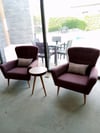 Bordo Retro Berjer Teslimatı 