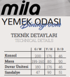 Dekorbizden Mila Yemek Odası Takımı