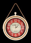 Halatlı Krem Saat 50 x 50 cm 