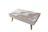 Moda Krem Mermer Desen Orta sehpa MT 112