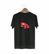 1 Mayıs Emek Ve Dayanışma Bayraklı Emekçi Baskılı Bisiklet Yaka T-shirt - Siyah