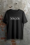 24 Kasım Kimya Öğretmeni Hediyesi Baskılı Bisiklet Yaka T-shirt - Beyaz