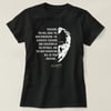 24 Kasım Öğretmenler Günü Temalı Baskılı Bisiklet Yaka T-shirt - Siyah