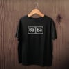 Babalar Günü Hediye Baba Temalı Baskılı Oversize Bisiklet Yaka T-shirt - Siyah