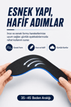 JY001 Memory Foam Hafızalı Darbe Emici Konforlu Ayakkabı Tabanlığı (Kadın/Erkek) Siyah