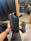JY144 Volt Bağcıklı Süet Erkek Günlük Sneaker Yüksek Taban Ayakkabı SST Siyah