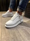 JY914 Drake Bağcıklı Cilt Erkek Günlük Sneaker Ayakkabı CBT Beyaz