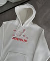 Kışlık Uzun Kol Kapüşonlu SweatShirt - Beyaz