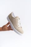 SLW165 Elite Süet Erkek Günlük Sneaker Ayakkabı BT Krem
