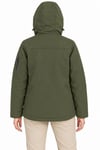 Su Geçirmez Softshell İçi Polar Astarlı Çıkarılabilir Kapüşonlu 4 Cepli Mont Ceket - Haki