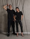 Unisex Kısa Kollu Bisiklet Yaka Basic Viskon Bluz