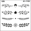 AFİLLİ STENCIL A1-1103 KIŞ BAHÇESİ 30x30