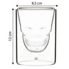 Jumbo Glory Double Wall 2'li Çift Cidarlı Skull Büyük Bardak 250 ml