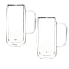 Jumbo Glory Double Wall 2'li Çift Cidarlı Kulplu Büyük Bardak 450 ml