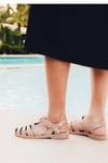 IGORSandaletIgor Biarritz Brillo Kadın Sandalet Ayakkabı S10258-183Taupe