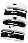 NIKESaç BandıNike FLEX CLASSIC MIXED HAIR TIES 8PK WHITE/BLACK/BLACK OSFM Unisex Saç Bandı N.101.1934.127.OSÇok Renkli