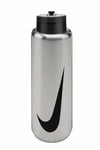 NIKESulukNike SS RECHARGE STRAW BOTTLE 32 OZ RFSH BRUSHED STAINLESS S Unisex Suluk N.101.3796.953.32Silver