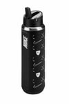 NIKESulukNike SS RECHARGE STRAW BOTTLE 32 OZ GRAPHIC RFSH Unisex Suluk N.101.3814.091.32Siyah