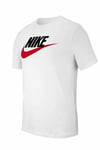 NIKETişörtNike Sportswear Icon Futura Erkek Tişört AR5004-100BEYAZ