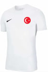 NIKETişörtNike Türkiye Milli Takım Forma Tişört Erkek Tişört NKT100-BEYAZ