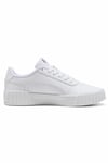PUMASneakerPuma Carina 3.0 White-PUMA Gold Kadın Sneaker Ayakkabı 401476-01 BEYAZ