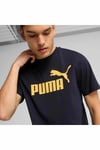 PUMATişörtPuma Ess Logo Tee Erkek Tişört 682533-16 LACIVERT