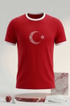 SPORTİVETişörtTR Y BASKILI TSHIRT 2026 Dünya kupası Özel Unisex Tişört 26DU0003KIRMIZI