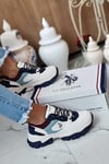 U.S. POLO ASSNGünlük SporUS Polo TRACKY B-2 Kadın Günlük Spor Ayakkabı 101532673-1Beyaz/Mavi