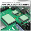 0.5mm 22x70mm Termal Pad M2 Ssd Chipset Soğutucu 7x2cm Silikon İletken Yeşil 6w/mk