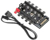 10 Port Fan Power Sata Güç Switch Pwm Çoklayıcı