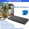 8 Port Hdmi Splitter Çoklayıcı Switch Ekran Çoklayıcısı