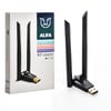 AUFA W136 300 Dual Mbps Kablosuz Usb 802.11n Wifi Adaptör Çift Antenli