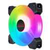 Coolmoon - 12cm ARGB Kasa Fanı - 120mm Soğutucu Işıklı Fan - 5V 3Pin 4Pin Pwm Bağlantı (Siyah)