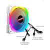 Coolmoon - 12cm ARGB Kasa Fanı - 120mm Soğutucu Işıklı Fan - 5V 3Pin 4Pin Pwm Bağlantı (Beyaz)
