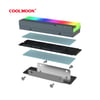 Coolmoon Rgb M.2 Ssd Soğutucu Nvme Ngff 2280 Radyatör Isı Argb