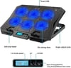 ECOYOM X6A Gaming Pad Laptop Cooler 6 Fanlı Notebook Soğutucu Mavi Led Işıklı Dizüstü Bilgisayar Standı