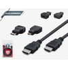 HADRON / H4576 /1.5 MT HDMİ KABLO MICRO VE MINI HDMI ÇEVİRİCİLİ 1.5MT HDTV