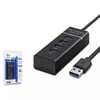 HADRON HDX7017 USB3.0 HUB 1PORT USB3.0 + 3PORT USB2.0 30CM SUPER SPEED SİYAH